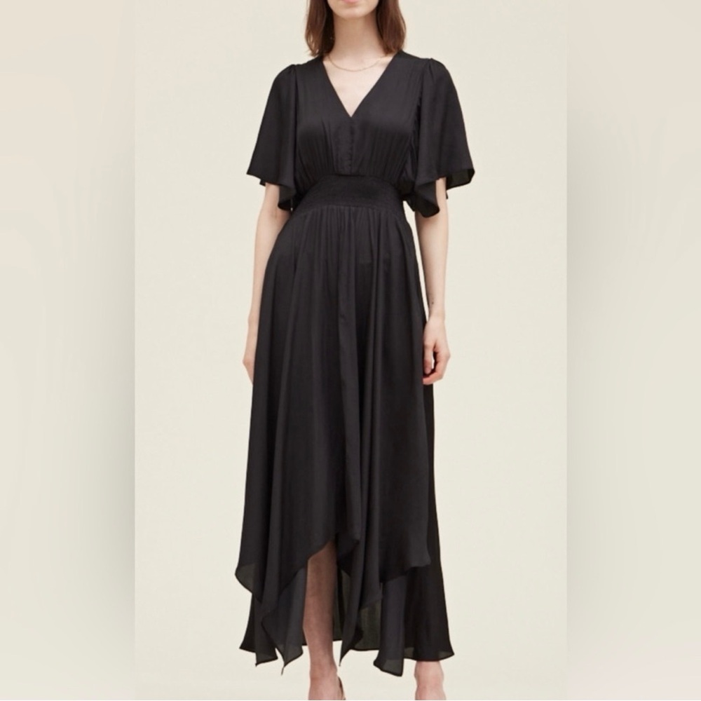 Grade & Gather Unbalanced Skirt Maxi Dress